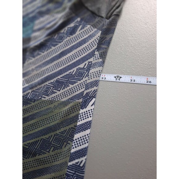 LuLaRoe Raglan Sleeve Aztec Print Tunic Top 3XL Women's Blue Gray - Picture 7 of 8